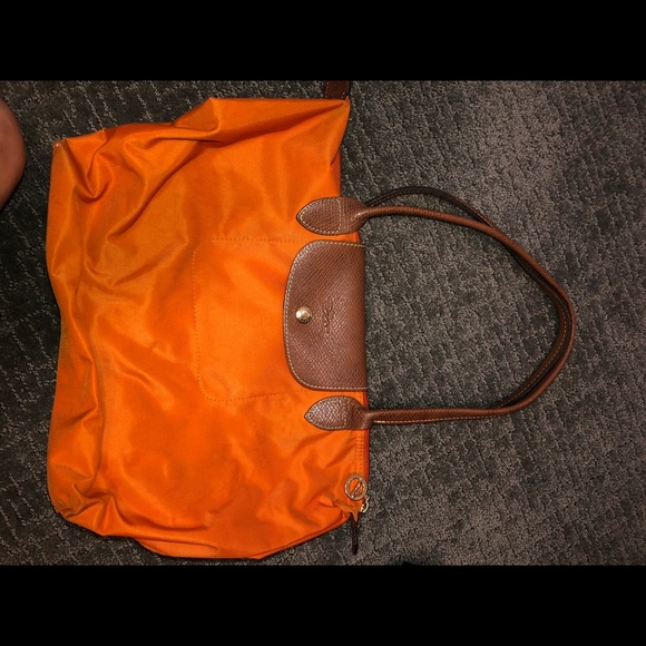 Longchamp Handbags - Orange long champ bag